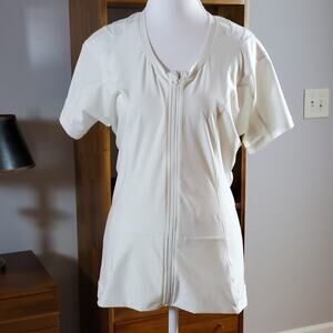 AlignMed Postural Fitness Posture Shirt Compression Top 2XL Womens White